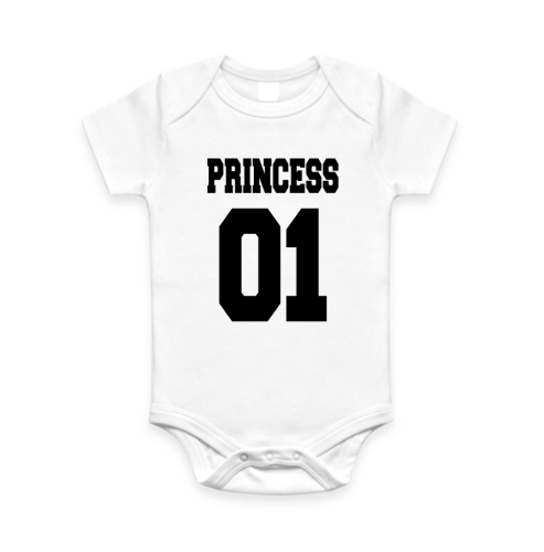Body dziecięce niemowlęce z nadrukiem PRINCESS 01