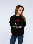 Bluza I LOVE MY BOYFRIEND dla par zakochanych dla Niej