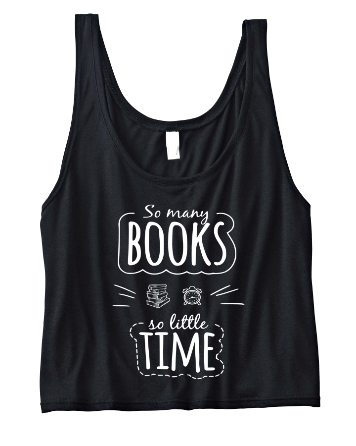 crop top so many books so little time czarny.png
