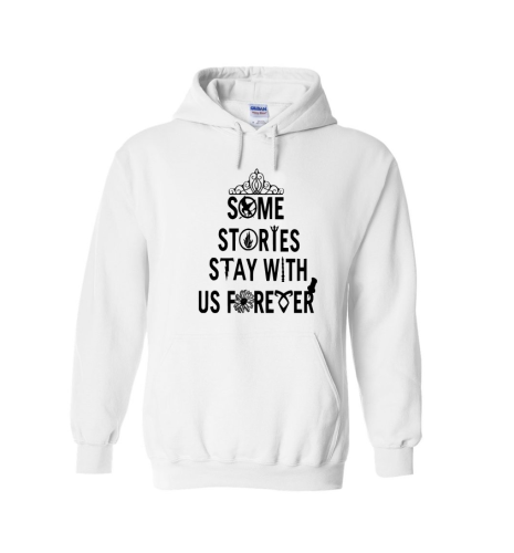 Bluza z kapturem SOME STORIES STAY WITH US FOREVER książki books unisex