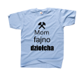 mom fajno dziołcha koszulka męska błękitna.png