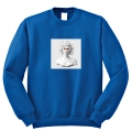 BLUZA CREWNECK z nadrukiem fake art medusa 
 royal przod.jpg