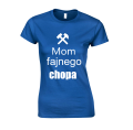 mom fajnego chopa koszulka damska dla par niebieska.png