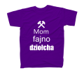 mom fajno dziołcha koszulka męska fioletowa.png